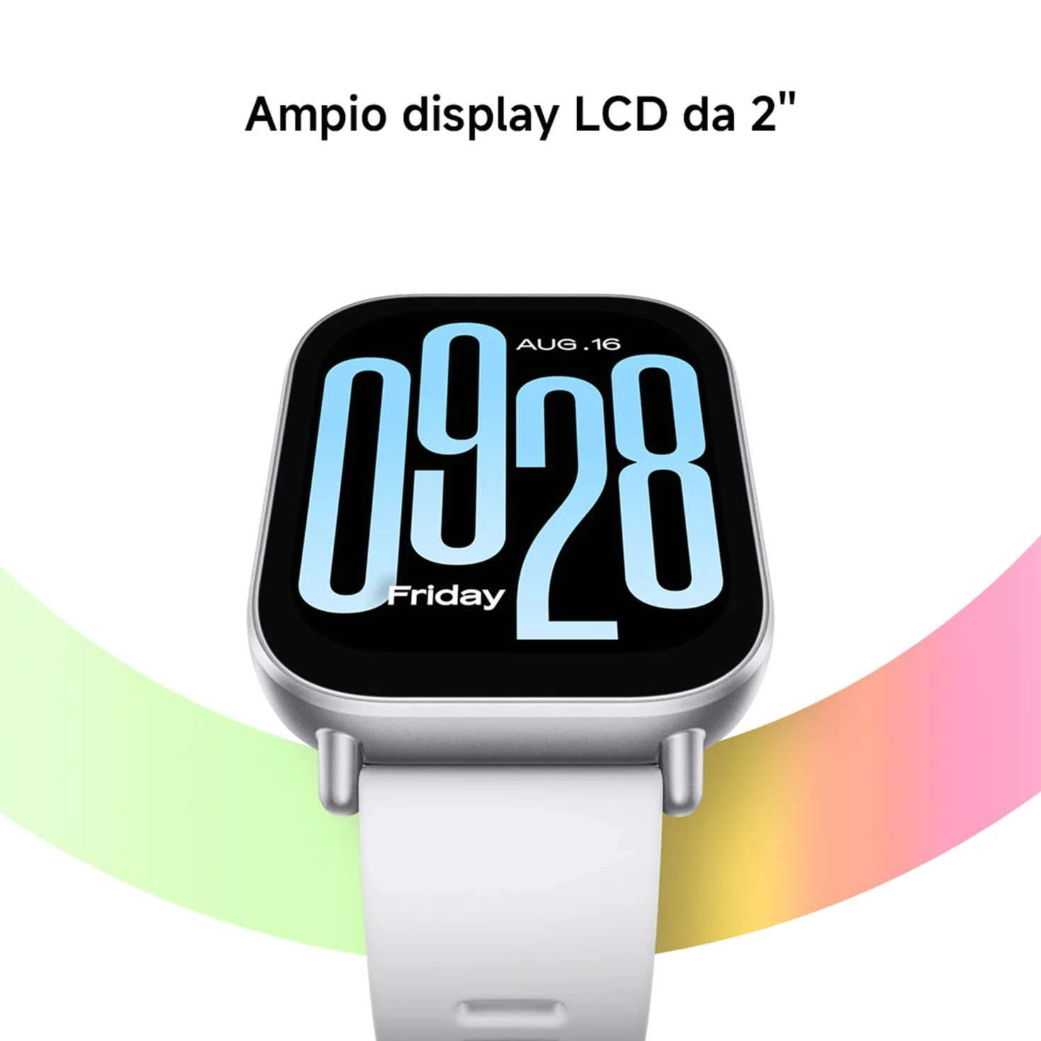 XIAOMI Redmi Watch 5 Active, Smartwatch con display LCD 2", Chiamate Bluetooth, Autonomia 18 giorni, Resistenza Acqua 5ATM, Monitoraggio Frequenza Cardiaca e SpO2, 140+ modalità Fitness, Nero