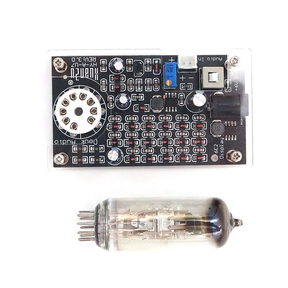 DollaTek Magic Eye 6E2 EM87 Tube Preamp Audio Indicatore di livello VU Meter, Music Spectrum