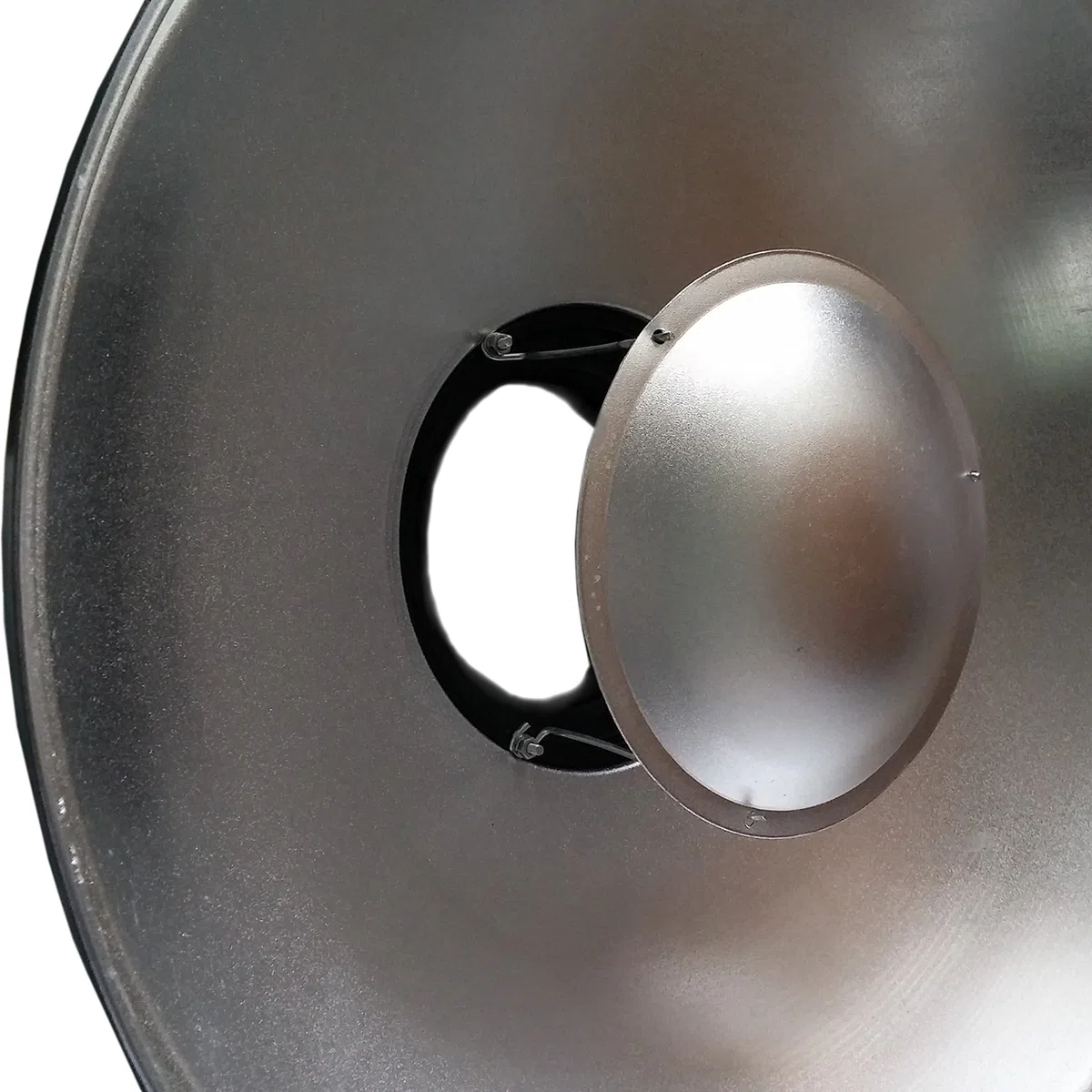 DynaSun S40 40cm - Parabola Beauty Dish Riflettente con Griglia Nido d'Ape Honeycomb e Diffusore Bianco con attacco Bowens