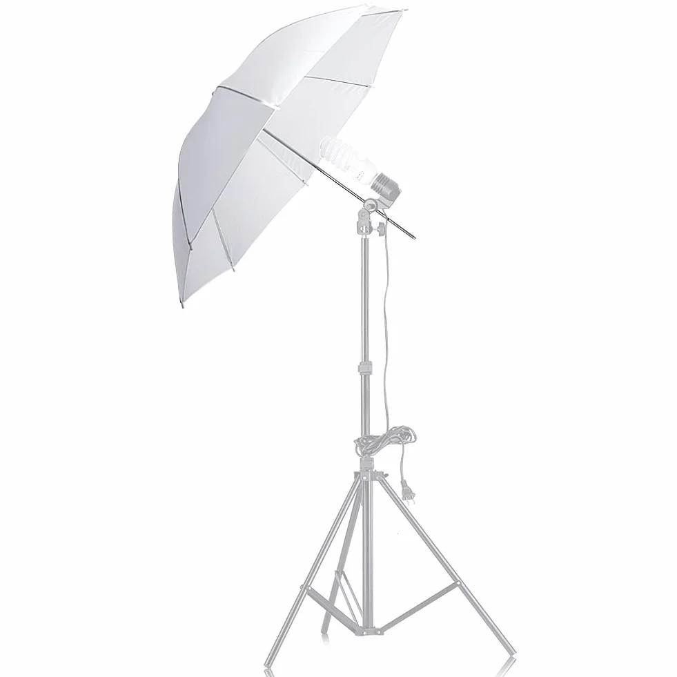 Neewer - 33"/84cm Bianco Traslucido Ombrello da Studio Flash Foto Studio Umbrella Compatibile con Tutti Flash
