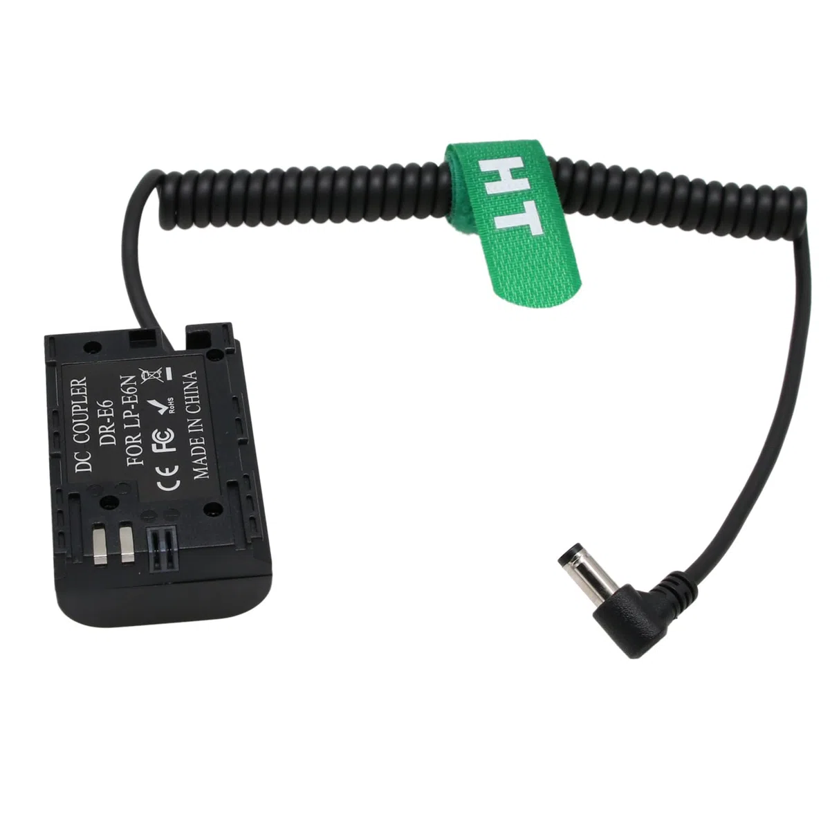 HangTon DC Barrel LP-E6 - Adattatore per batteria per monitor Canon 7D Mark II SMALLHD serie 500 700
