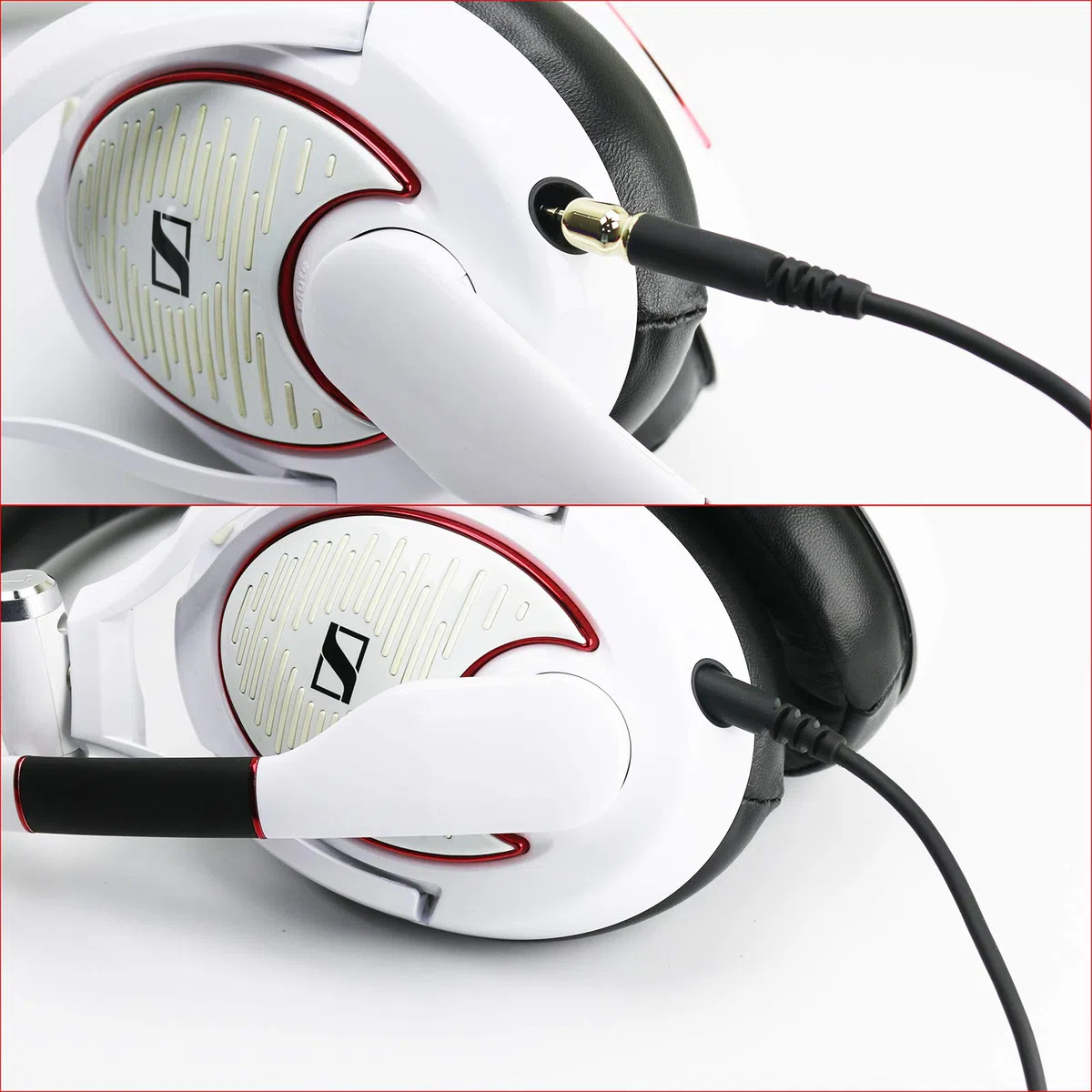Cavo audio di ricambio, compatibile con cuffie da gaming Sennheiser Game One, Game Zero, PC 373D, GSP 350, GSP 500, GSP 600 1.3m/4.3ft