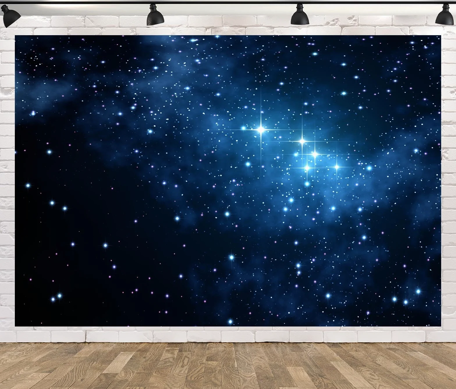 2.1x1.5m Sfondi Stellati Notte Stelle Cielo Fotografia Spazio Tema Compleanno Decorazione