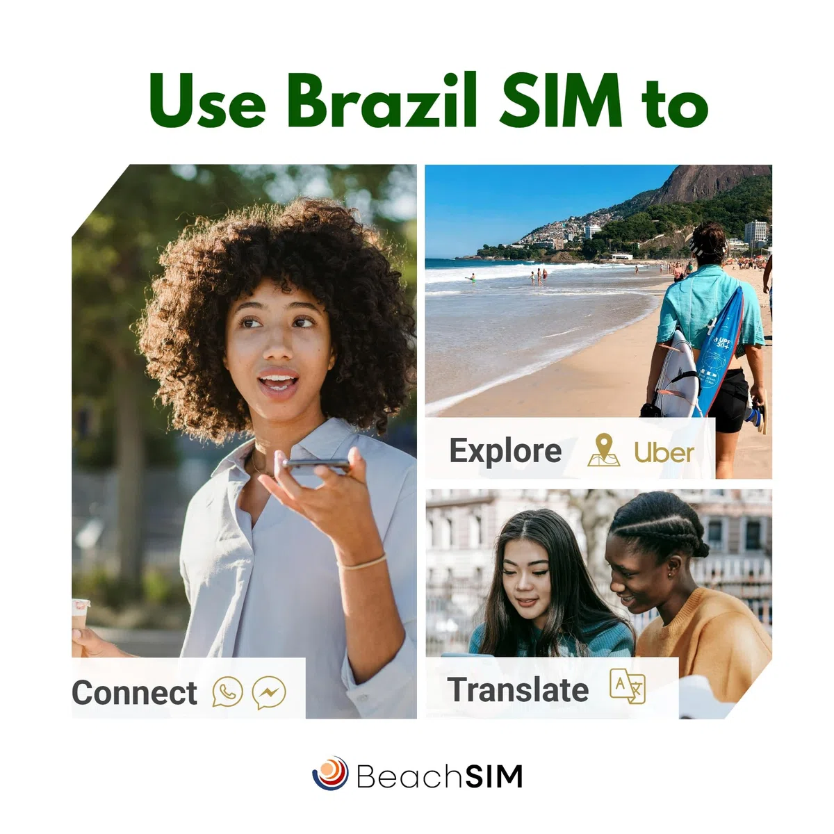Carta SIM Brasile 30 giorni | 12 GB di Dati Solo a Velocità 4G/5G | Roaming Gratuito In Più di 9 Paesi dell'America Latina | Attivazione Rapida | Funziona Su dispositivi iOS e Android