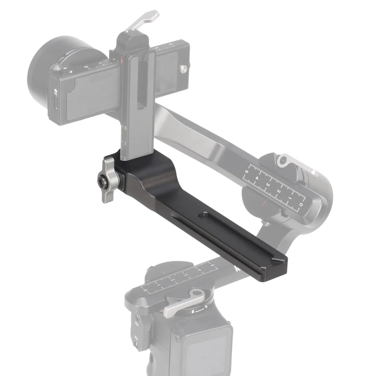 FOTGA Braccio di estensione per stabilizzatore cardanico DJI Ronin RS 3 Mini, piastra di montaggio a braccio verticale esteso a sgancio rapido con design a spazio più lungo per bilanciare RS3 Mini con