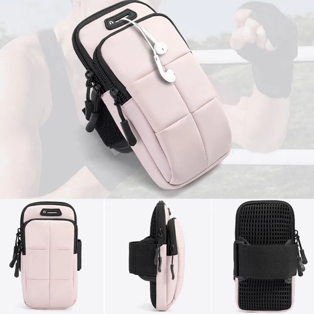 DONGKER Fascia Braccio Sportiva, Porta Cellulare Impermeabile per Correre Borsa Bracciale Regolabile per Corsa Running