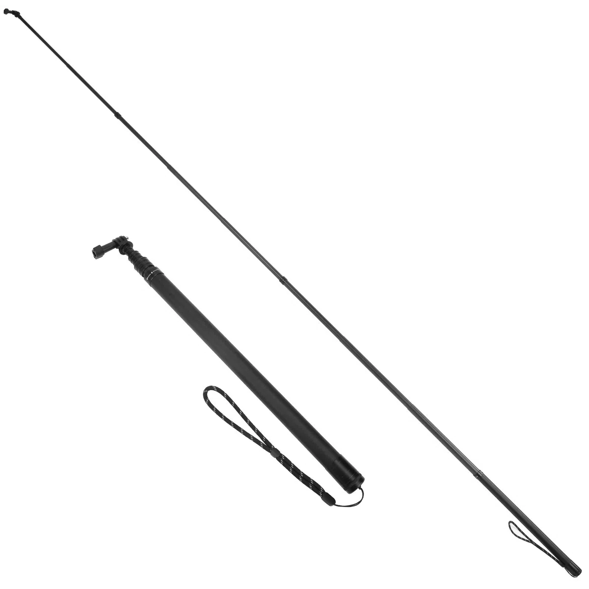 VBESTLIFE Asta di prolunga per Selfie Stick da 3 Metri / 9,8 Piedi in Fibra di Carbonio Leggera per Telecamera di Movimento, Telecamera Tascabile