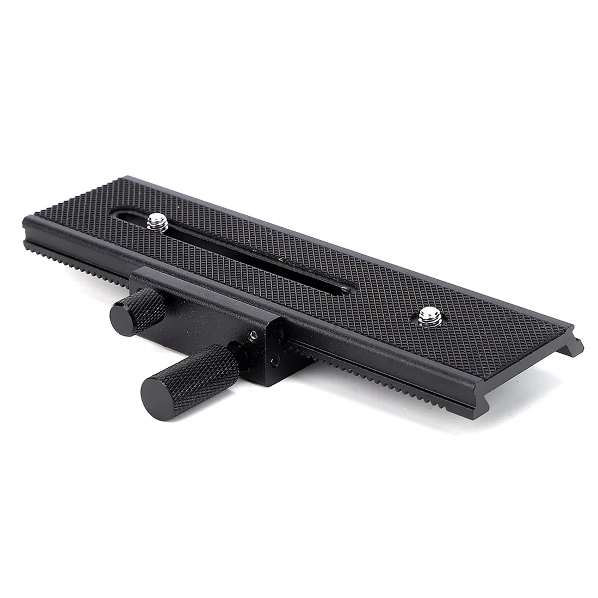 Slider da 11 cm, cursore per guida di messa a fuoco macro a 2 vie con montaggio a vite per guida della fotocamera 1 4" per riprese ravvicinate universale per fotocamere DSLR