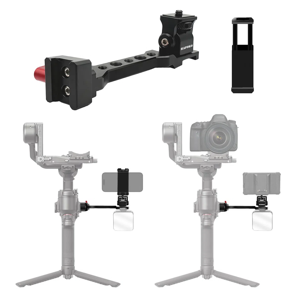 RS4 Telefono Titolare Estensione Maniglia RS3 Telefono Montare 1/4" Freddo Scarpa Compatibile per DJI Ronin S4/RS4 PRO/RS3/RS3 PRO/Ronin S3 Mini/Ronin RS2/RSC2 Gimbal Stabilizzatore