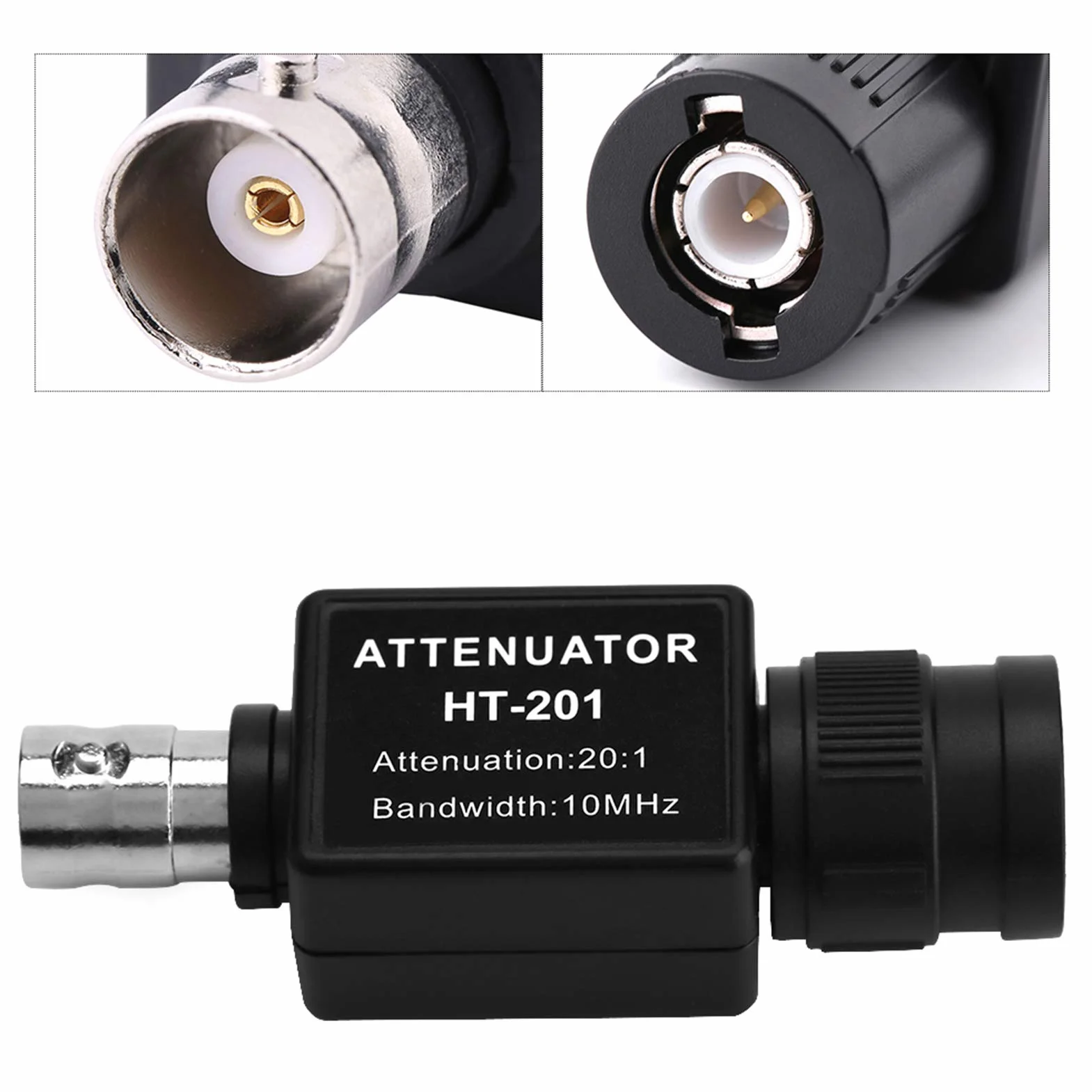 201 Attenuatore Passivo 20:1 10 MHz Attenuazione del Segnale di Larghezza di Banda per Oscilloscopio