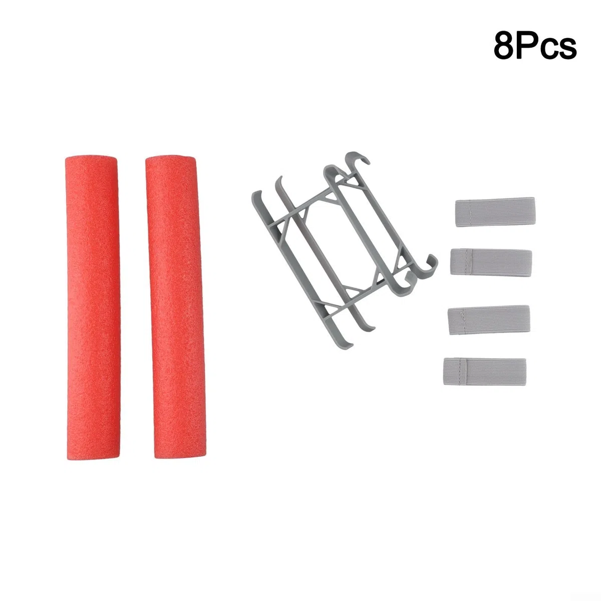 Carrello di atterraggio dell'acqua per DJI per mini 3 4 Pro, treppiede galleggiante galleggiante 24 x 5 x 8 cm, staffa di atterraggio con elastici rosso grigio