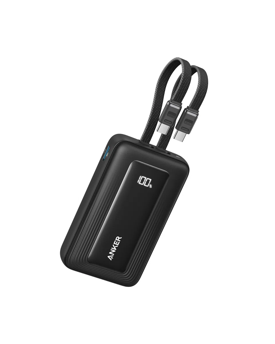 Anker Zolo Power Bank (aggiornamento 2025), ricarica rapida da 45 W, batteria esterna da 20.000 mAh, 2 cavi USB-C, per iPhone serie 17/16, Galaxy, MacBook ecc.