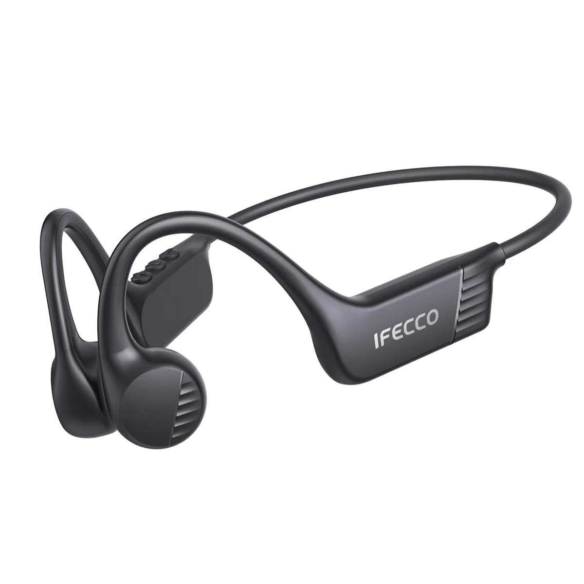 IFECCO Cuffie Conduzione Ossea Wireless 6.0 – IPX67 Impermeabili Auricolari a Conduzione Ossea con Microfono, Cuffie Sportive Senza Fili per Ciclismo, Corsa e Allenamento