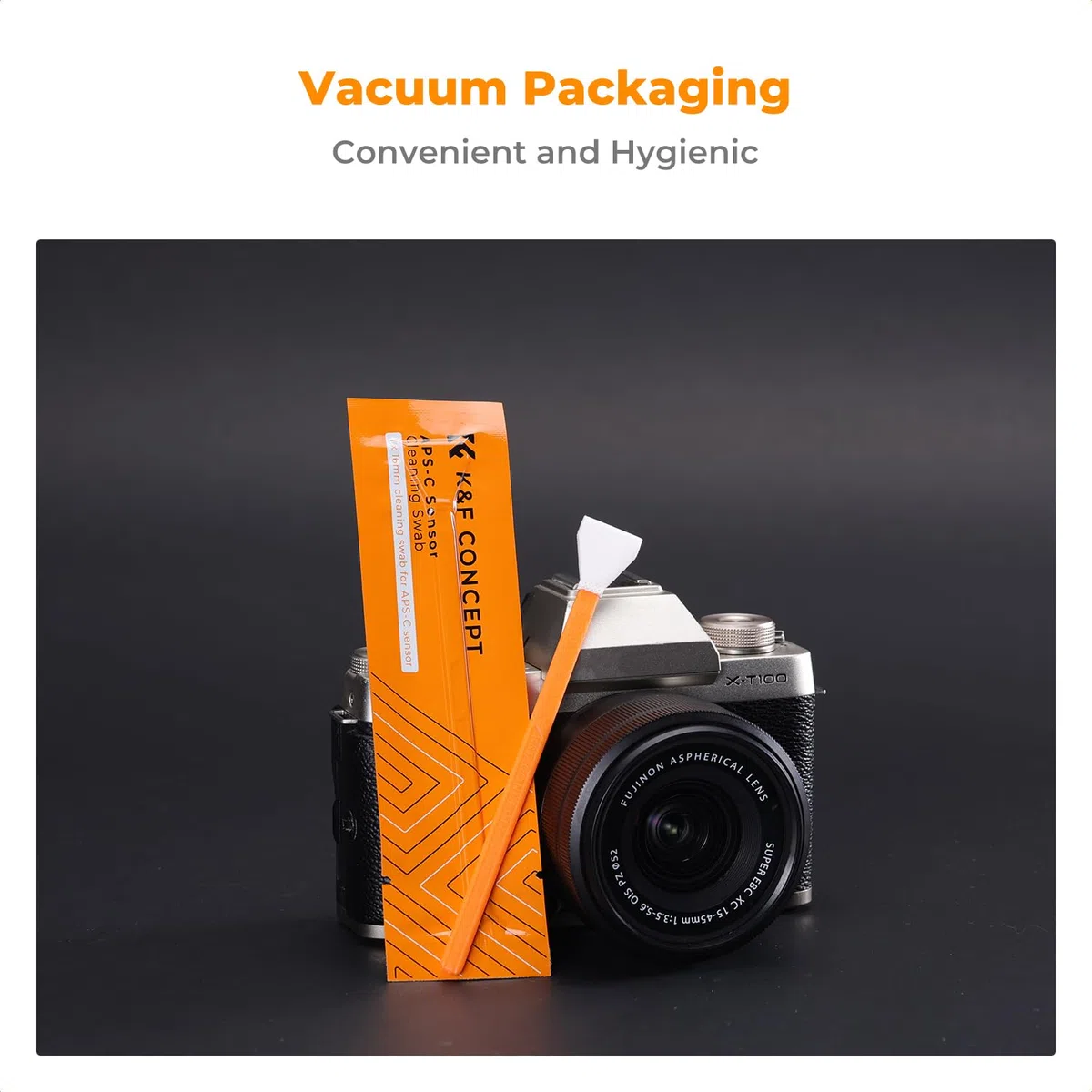 K&F CONCEPT Pulizia Tamponi 16mm,20 Pezzi Bastoncini di Pulizia Sensore per Fotocamera Digitale DSLR o SLR per Sensore APS-C CMOS Tamponi di Pulizia Larghi