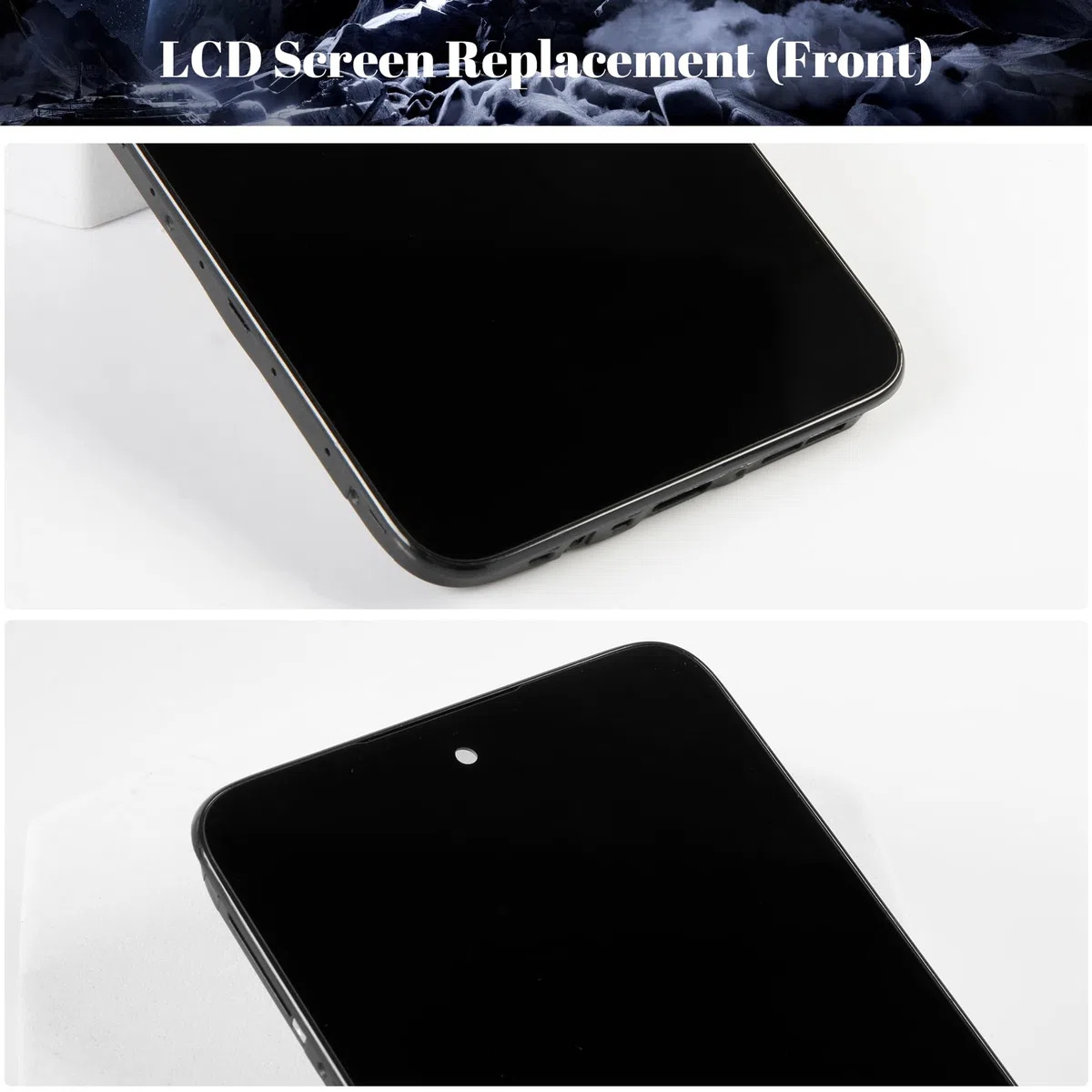 Per Xiaomi Redmi 12 5G Schermo LCD di Ricambio Per Xiaomi Redmi 12 5G 23076RN4BI, 23076RN8DY Display Touch Screen Digitizer Assembly Kit di Riparazione (Nero, Con Telaio)