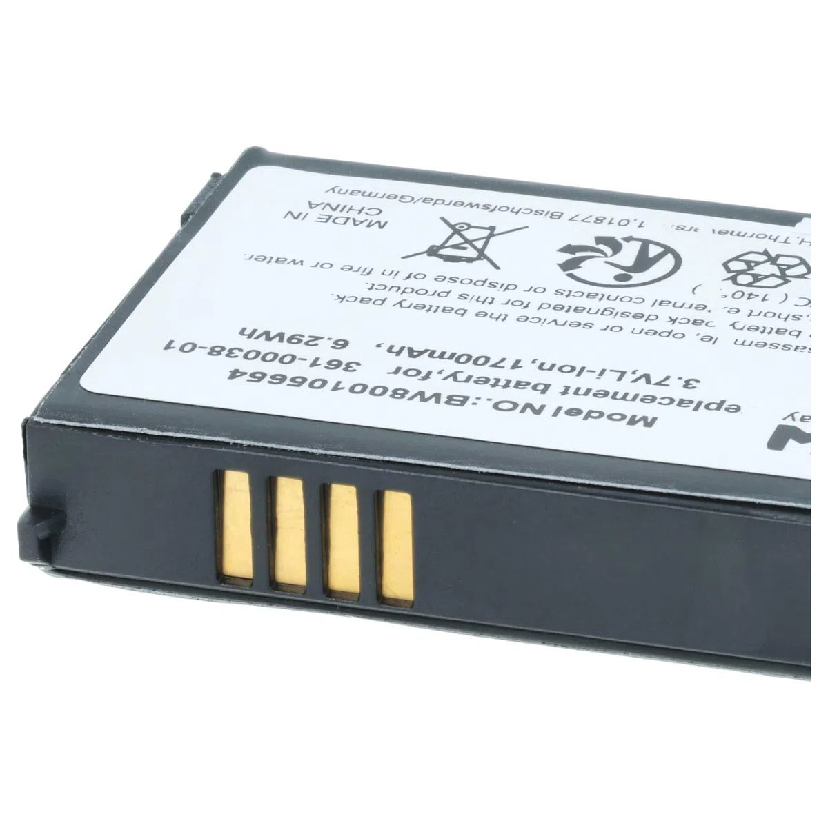 vhbw batteria sostituisce Garmin 361-00038-01, 010-11143-00 per navigatore GPS (1700mAh, 3,7V, Li-Ion)