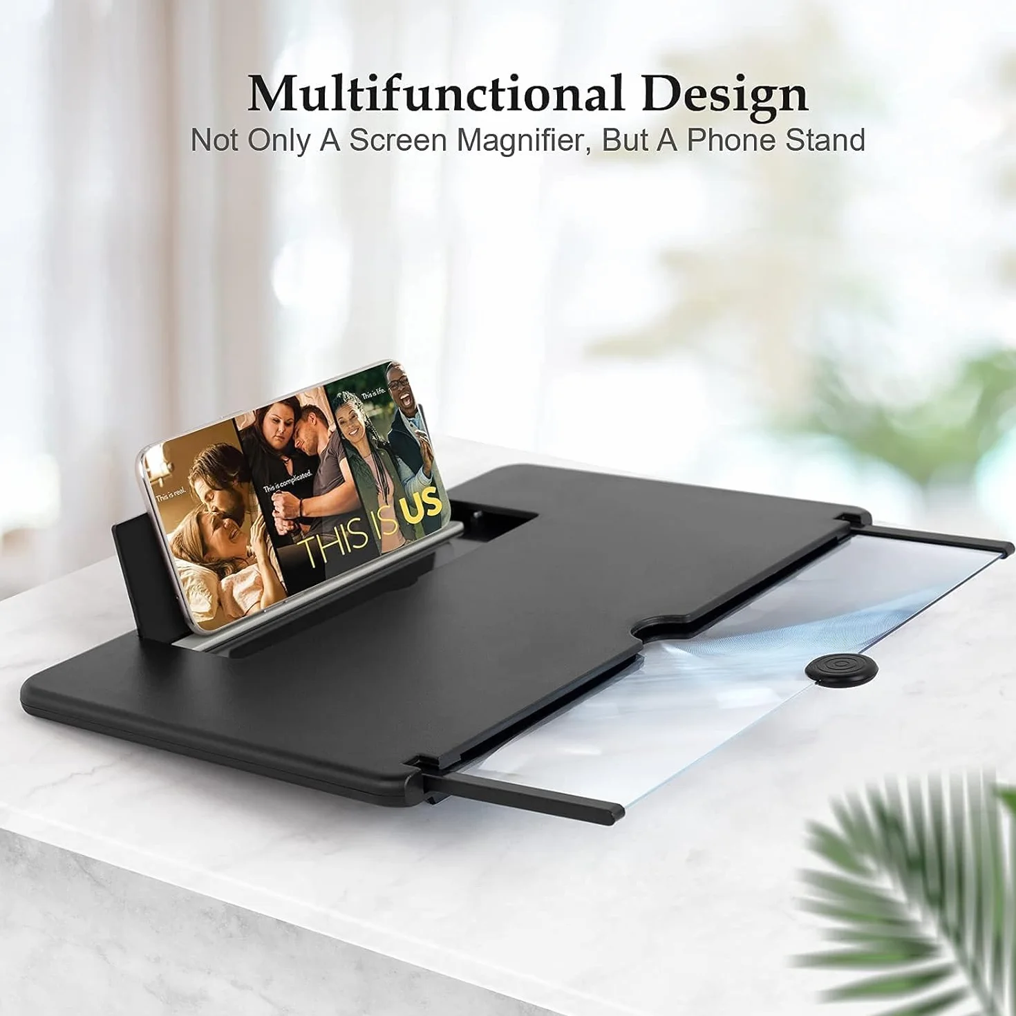 18 pollici ingranditore schermo smartphone,3D HD lente ingrandimento smartphone, Amplificatore schermo cellulare, anti- blu per tutti gli smartphone