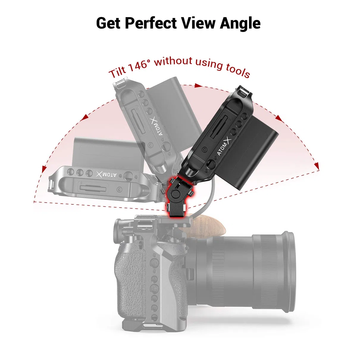 SMALLRIG ARRI-Style Monitor Mount Tilt Supporto EVF con Locating Pins per ARRI Standard - 2174B