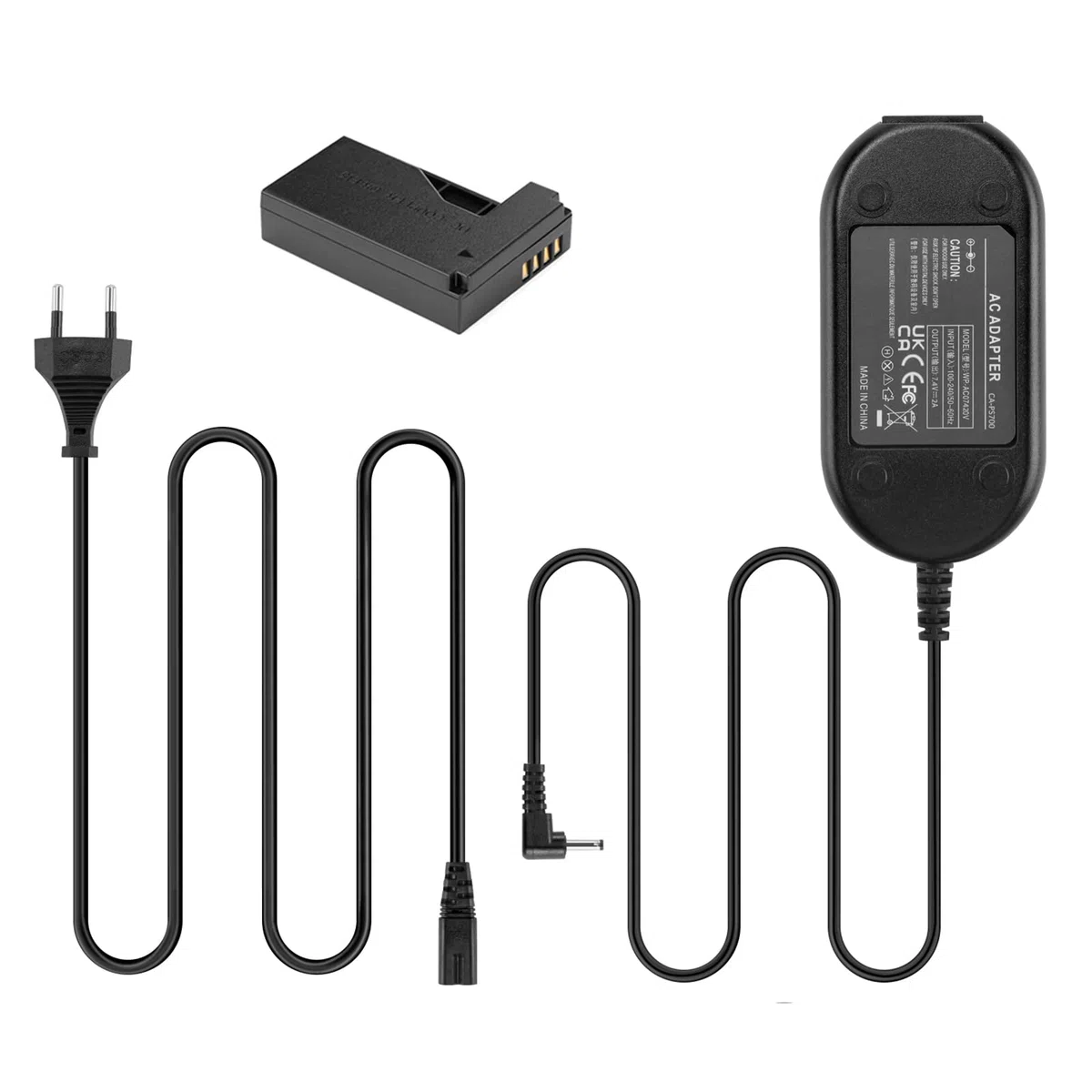 ACK-E15 Adattatore CA DR-E15 Adattatore di alimentazione accoppiatore CC LP-E12 Batteria fittizia per fotocamera Canon EOS 100D EOS Rebel SL1 PowerShot SX70 HS