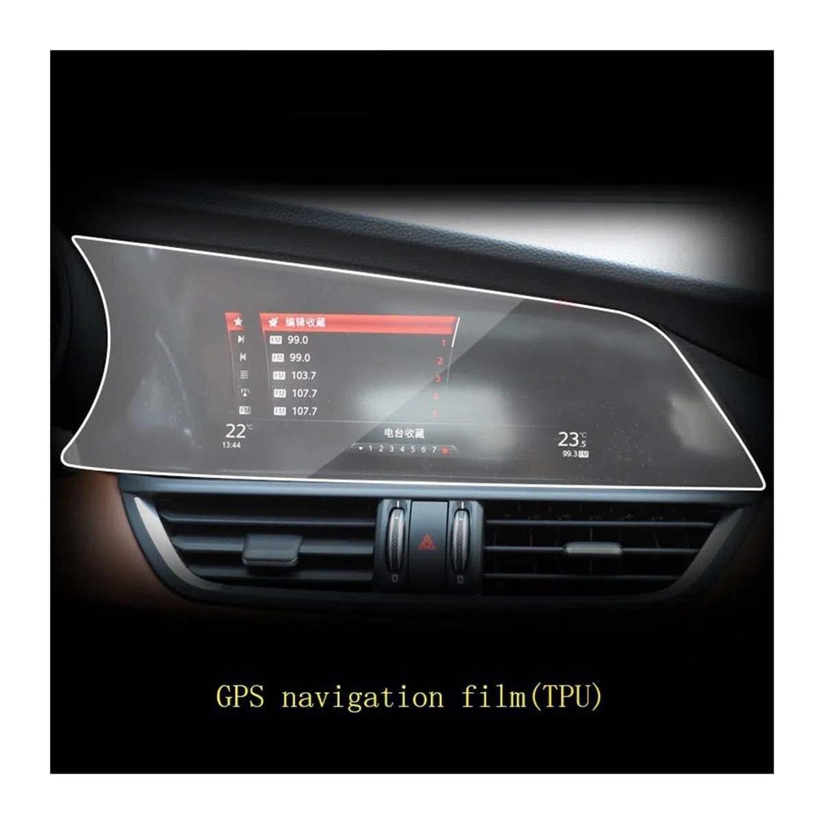 Pellicola display per GPS Compatibile Con Alfa Per Romeo Per Giulia 2015-2022 2023 Navigazione GPS Per Auto Pellicola Protettiva Schermo LCD Protezione Per Copertura In TPU Membrana 8,8 Pollici ( Colo