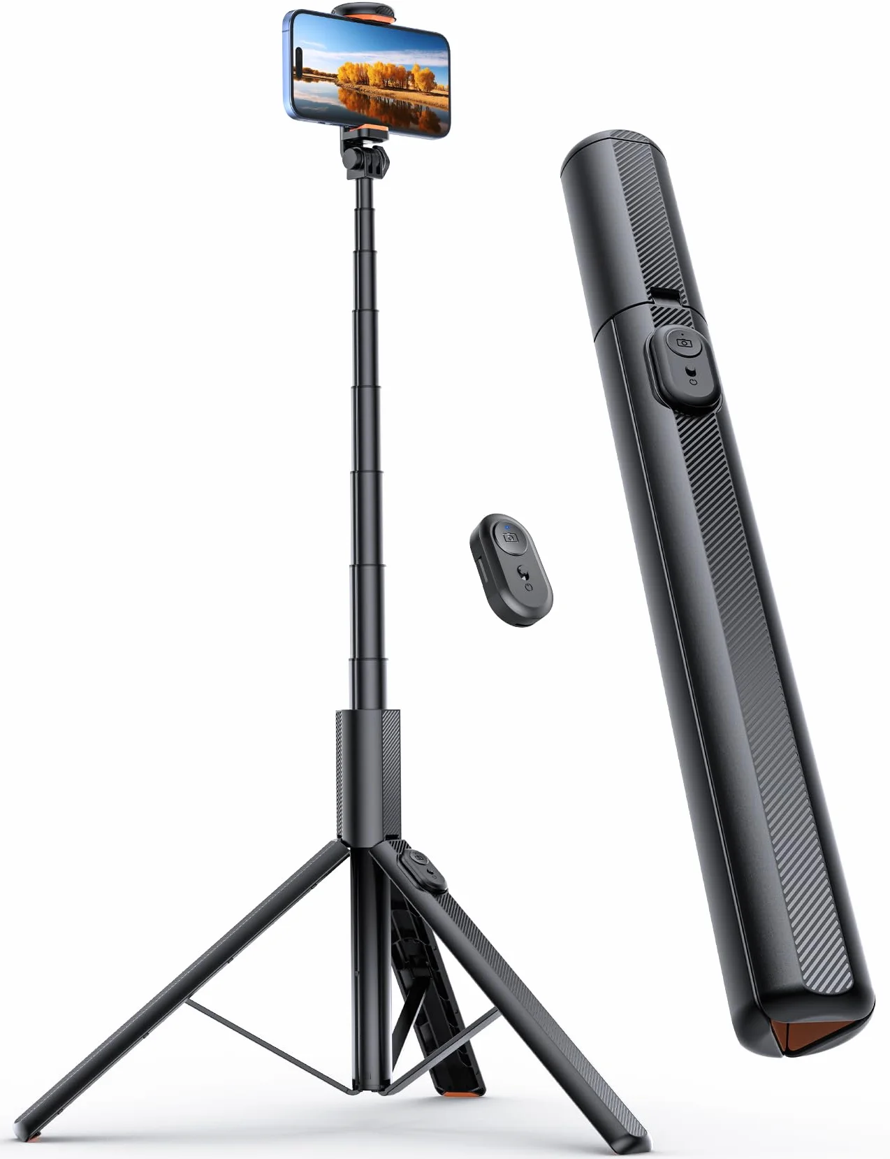 ANXRE 180cm Treppiede Per Smartphone Monopiede Portatile, NT79 Estensibile Bastone Selfie Cavalletto Per Smartphone Selfie Stick Compatibile Con iPhone/Samsung/Gopro/Telecamera