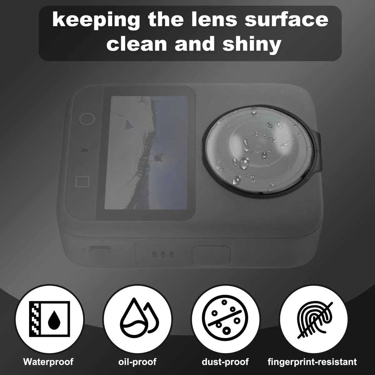 2pz Protezioni Lente per DJI Osmo 360 Fotocamera, Coprilenti Anteriore e Posteriore Snap-On Compatibili con DJI Osmo 360 Accessori