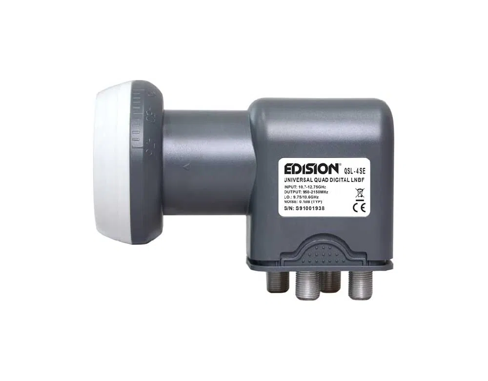 Edision LNB QSL4 QUAD SE - Commutatore Quattro LNB Full HD Sat TV