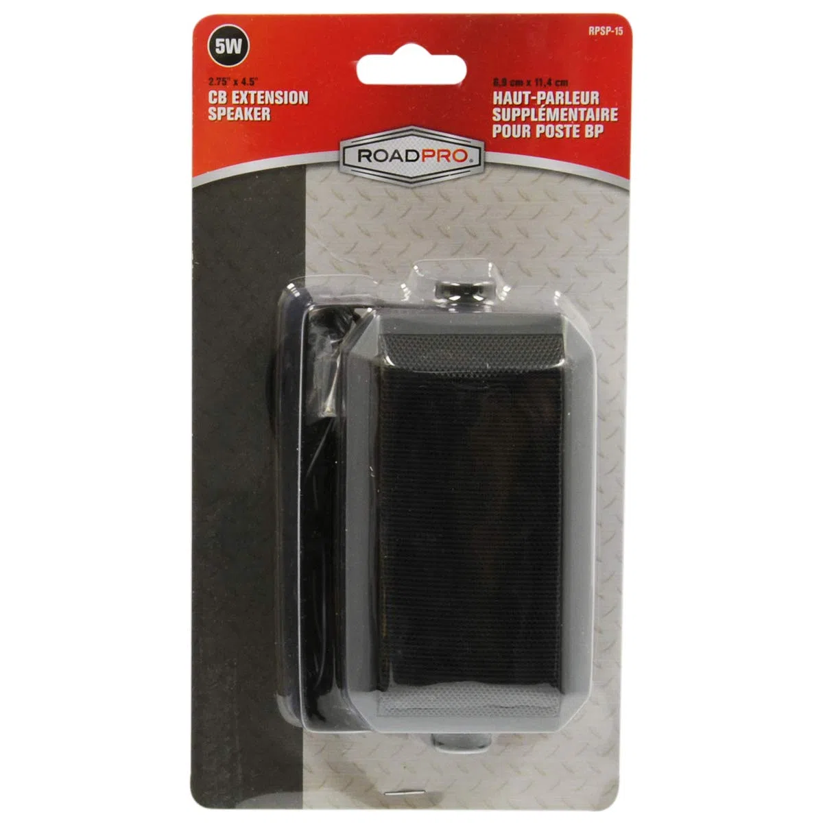 RoadPro RPSP-15 - Altoparlante universale CB con staffa girevole, 6 x 11 cm
