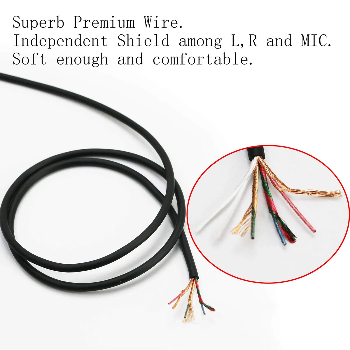 Cavo audio di ricambio, compatibile con cuffie da gaming Sennheiser Game One, Game Zero, PC 373D, GSP 350, GSP 500, GSP 600 1.3m/4.3ft