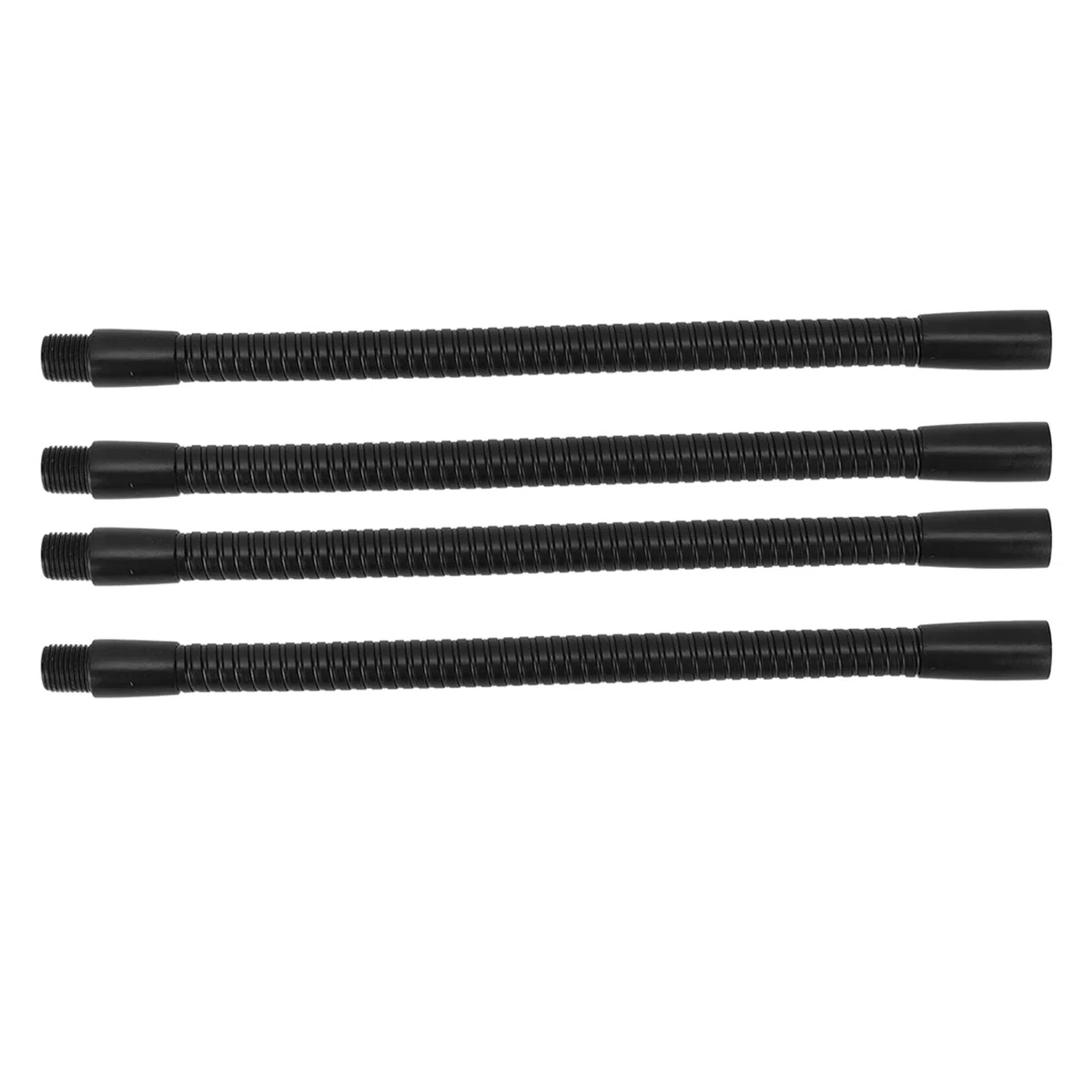 Shanrya Tubo Flessibile per Lampada, 4 Pezzi Tubo Flessibile per Lampada a Collo di Cigno Calibro 10 Mm Universale Regolare per Montaggio Illuminazione (20 cm)
