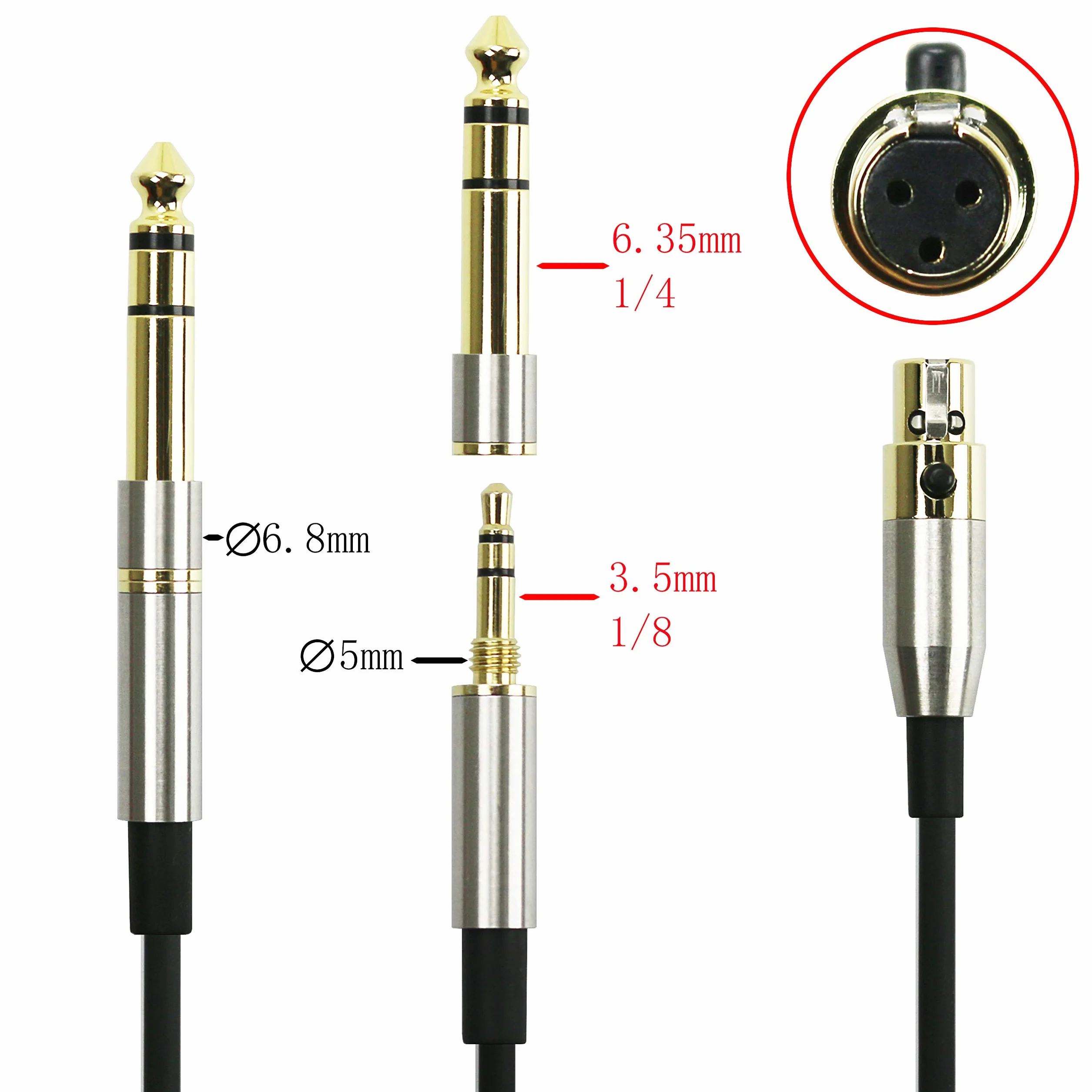 Cavo audio di ricambio compatibile con cuffie AKG K240, K240S, K240MK II, Q701, K702, K141, K171, K181, K271s, K271 MKII, M220, Pioneer HDJ-2000, 3 metri