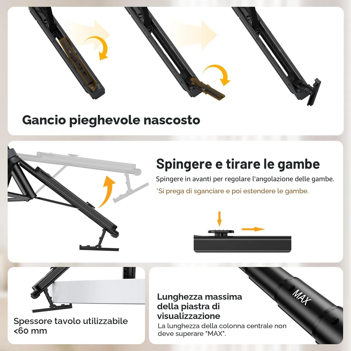 ULANZI TT88 Cavalletto smartphone 147 cm, Tripode cellulare magnetico con telecomando ricaricabile, Treppiede telefono portatile per ripresa dall'alto, 2 cold shoe, compatibile con iPhone/Samsung