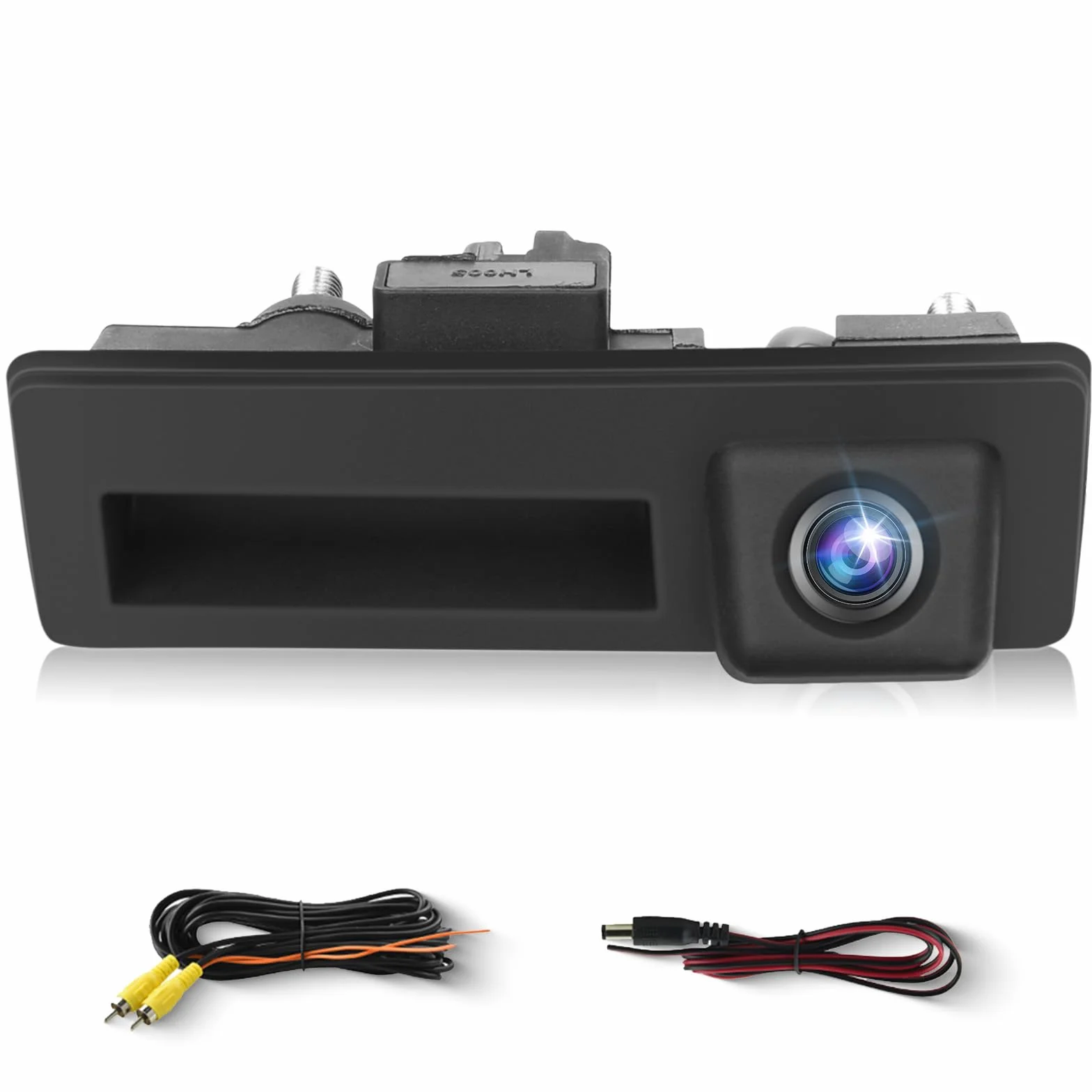 Telecamera Retromarcia Maniglia del Tronco per VW Audi, Hodozzy HD Visione Notturna Telecamera Posteriore 170°Impermeabile AHD & CVBS per Audi A3/A4L/Q5/S3 per VW Passat/Tiguan/sagitar/Lavida 12V
