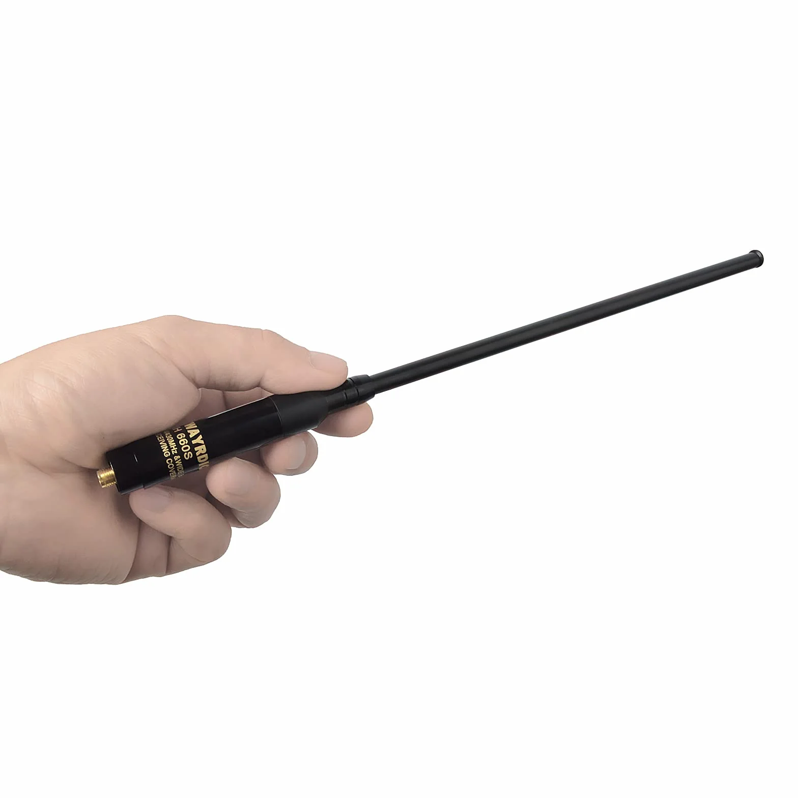 TWAYRDIO Antena telescópica de radioaficionado VHF UHF de Doble Banda (SMA-Female)