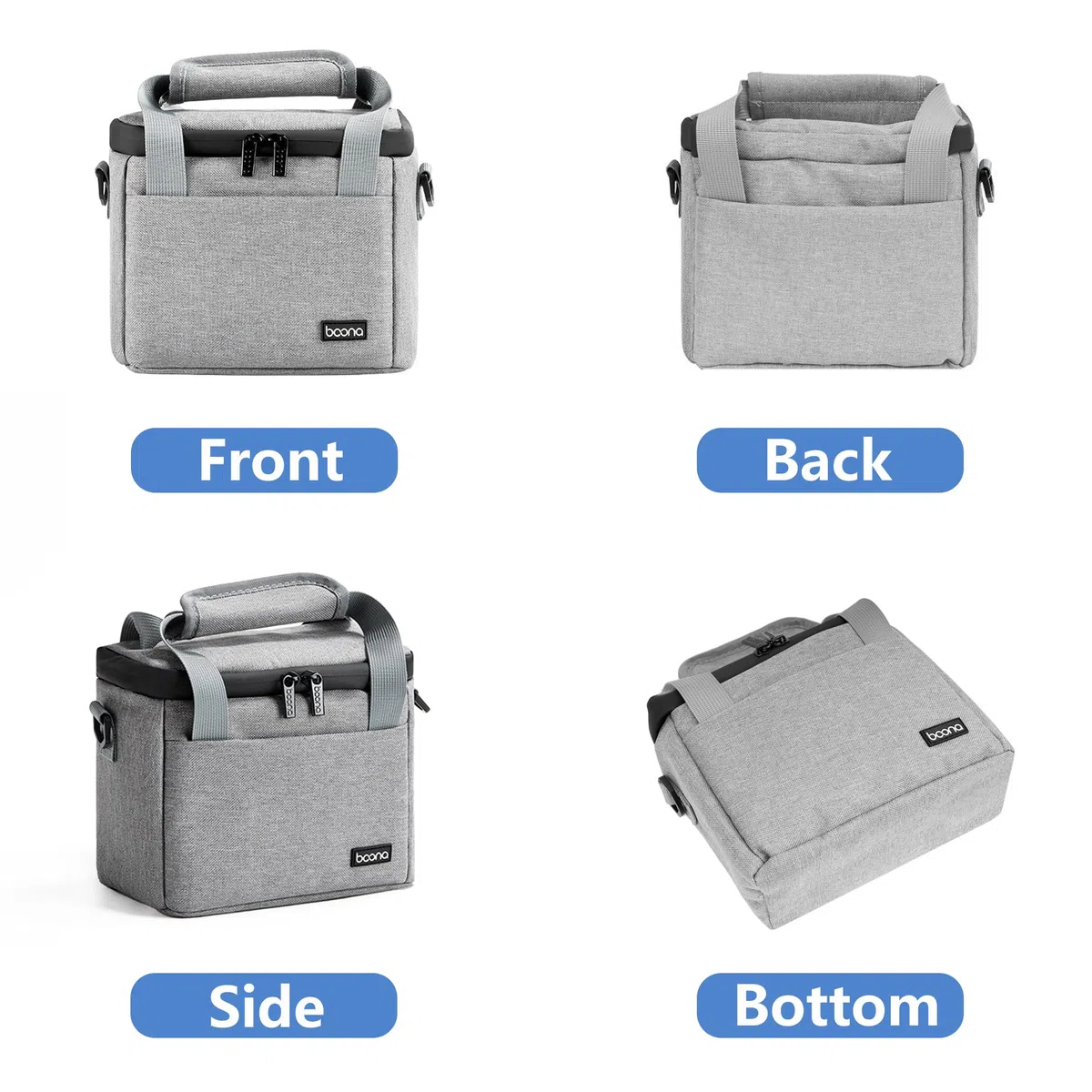 Custodia per Drone DJI Mini 4K/4/2 SE, Borsa a Tracolla per Accessori e Telecomandi - Zaino Portatile Oxford Impermeabile con Maniglia e Cinghia (Grigio)