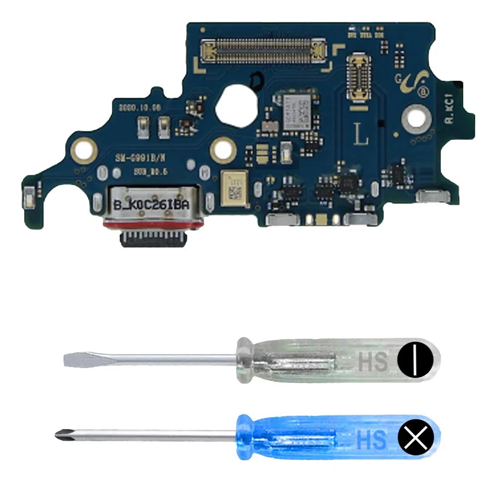 MMOBIEL Connettore Dock Compatibile con Samsung Galaxy S21 5G 2021 - Presa di Ricarica USB C - Audio Jack/Microfono/Antenna di Ricambio - Incl. Cacciaviti