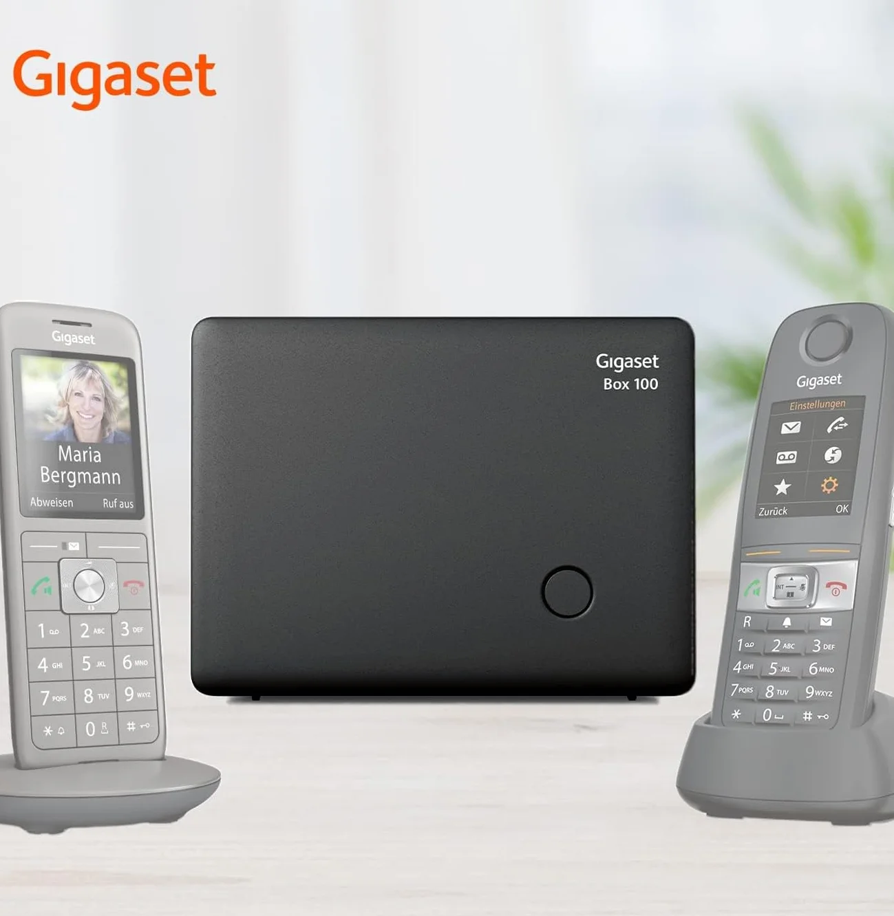 Gigaset Box 100 Telefonbasis (analog) DECT schwarz