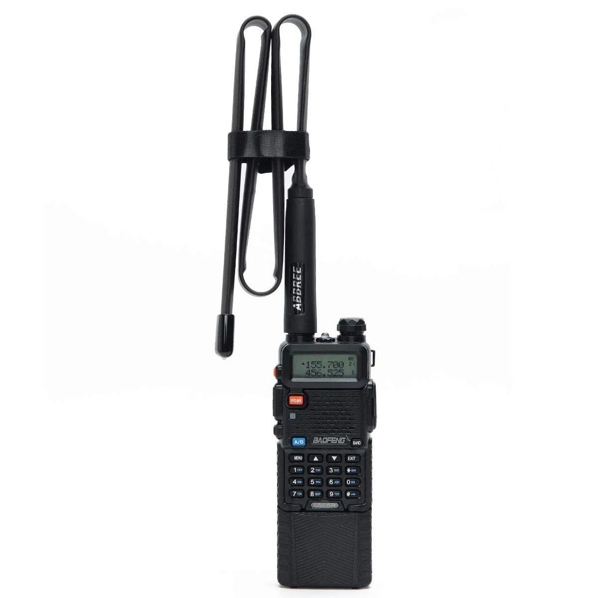Antenna tattica ABBREE SMA femmina Dual Band 144/430 MHz pieghevole CS per radio bidirezionale Baofeng UV-5R UV-82 BF-F8HP BF-888S, lunghezza 72 cm