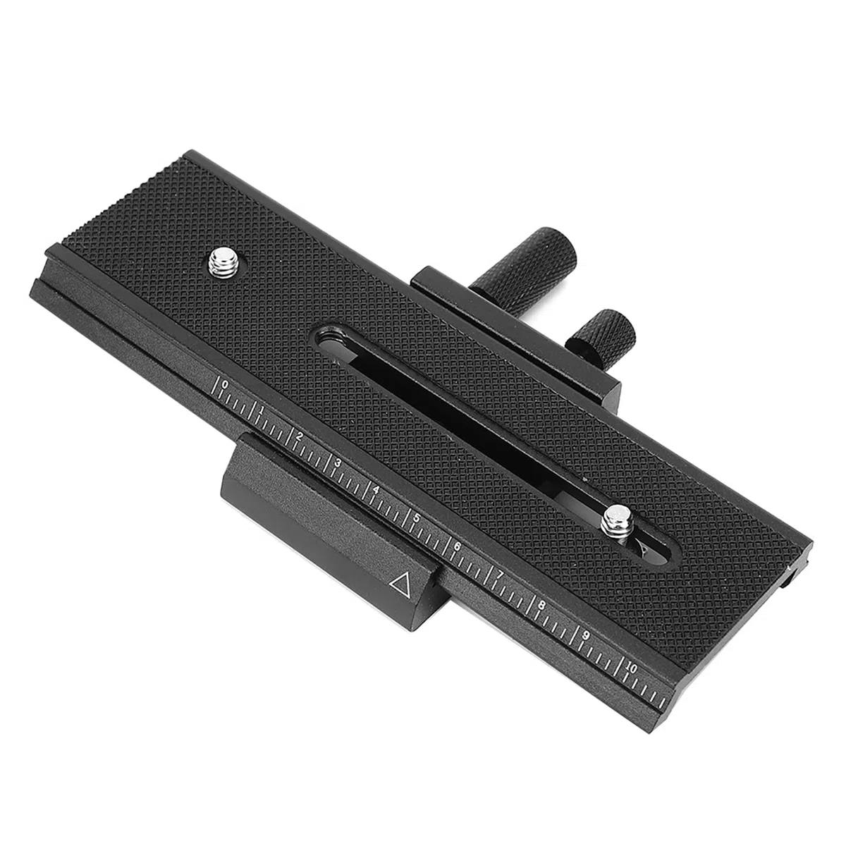 Slider da 11 cm, cursore per guida di messa a fuoco macro a 2 vie con montaggio a vite per guida della fotocamera 1 4" per riprese ravvicinate universale per fotocamere DSLR