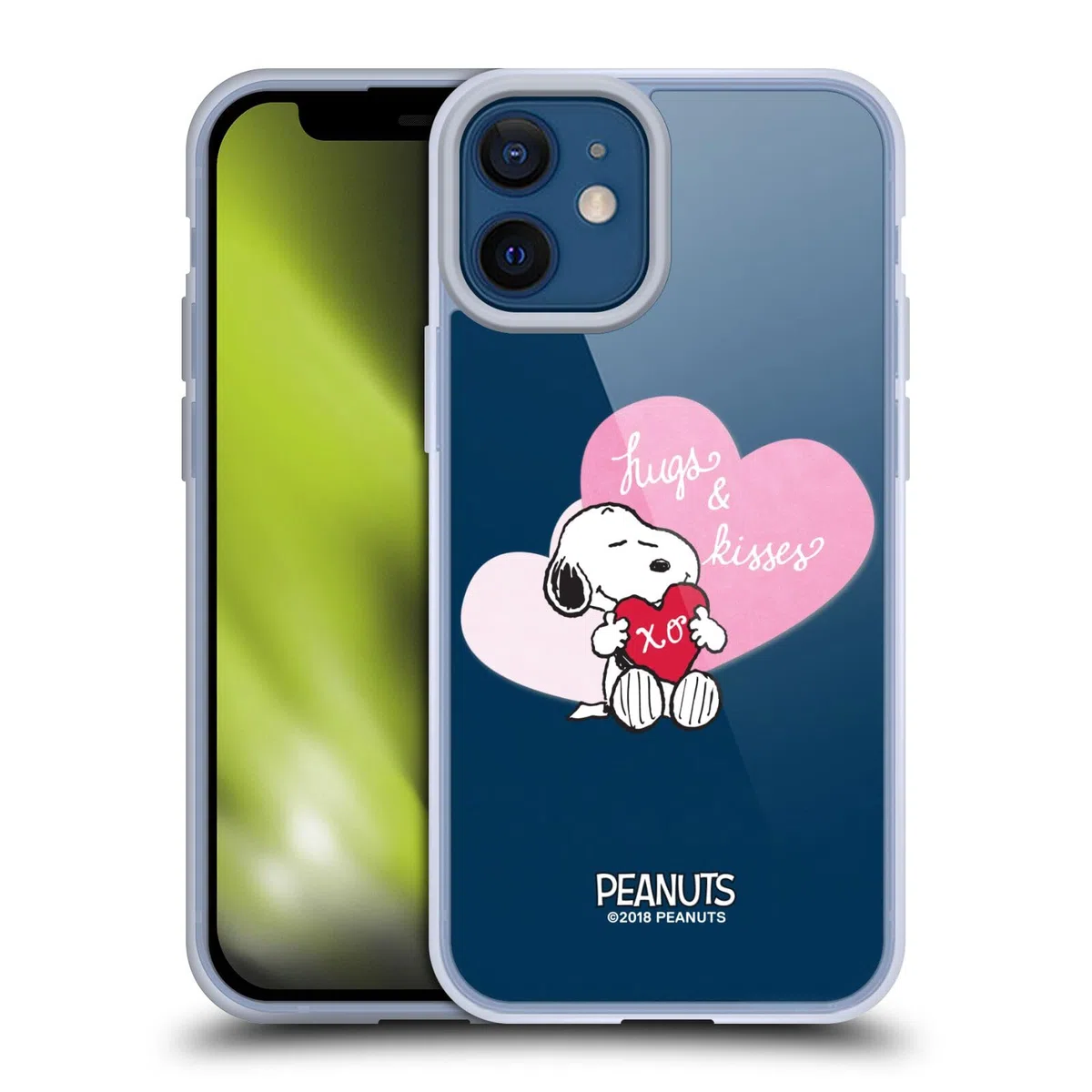 Head Case Designs Licenza Ufficiale Peanuts Snoopy Baci E Abbracci Sigillato con Un Bacio Custodia in Gel [Protezione di Grado Militare] Compatibile con Apple iPhone 12 Mini E Compatibile con MagSafe