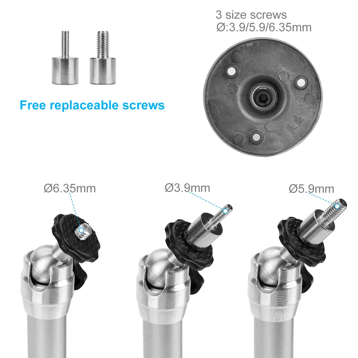 Mini supporto per proiettore da parete compatibile con QKK,DR.J Upgrade,DBPOWER,Anker,VANKYO,AAXA Technologies, PVO,Artlii,LoongSon,APEMAN e molti (175 mm, argento)