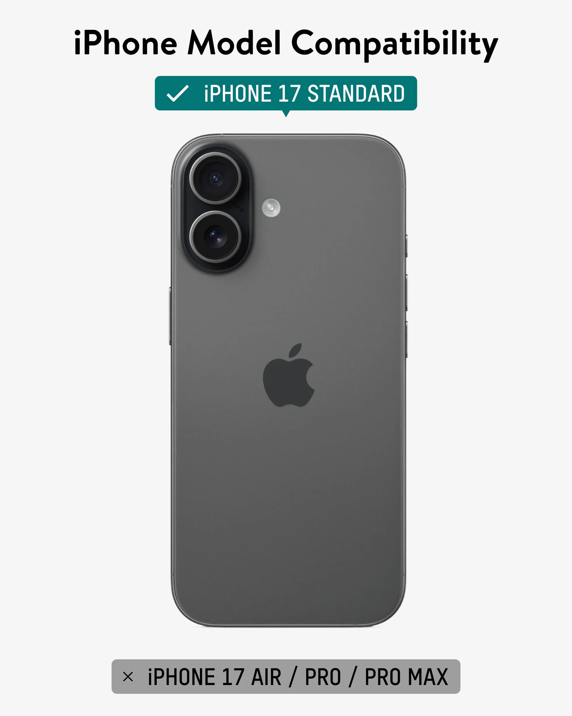 Mous Cover Magnetica per iPhone 17 6,3 Pollici, Compatibile con MagSafe - Clarity - Custodia Anti-Ingiallimento per iPhone 17 - Antiurto, Anti-Graffio, Trasparente