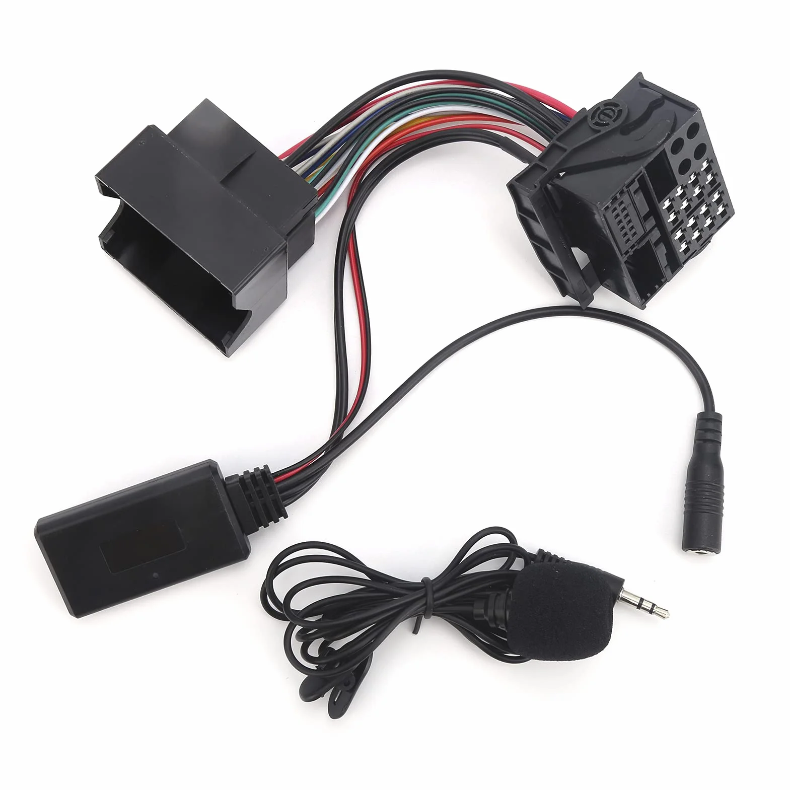 12Pin Bluetooth 5.0 Aux Adattatore Audio Per Auto Connettore Stereo con Microfono Cavo 59.1in Adatto Per CD30 CDC40 CD70