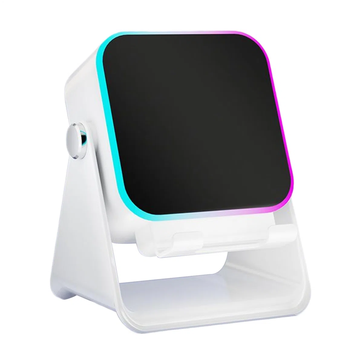 Altoparlante a induzione, supporto pieghevole con illuminazione, supporto per smartphone con altoparlante da 10 W, per casa, ufficio, viaggio, Natale, compleanno, uomini, donne, amici