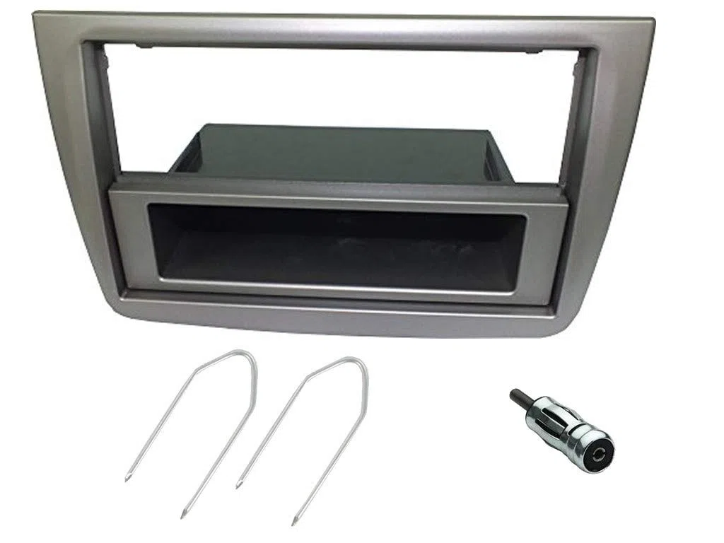 Sound-way Kit Montaggio Autoradio, Mascherina 1 DIN / 2 DIN, Adattatore Antenna, Chiavi di Smontaggio, compatibile con Alfa Romeo Mito