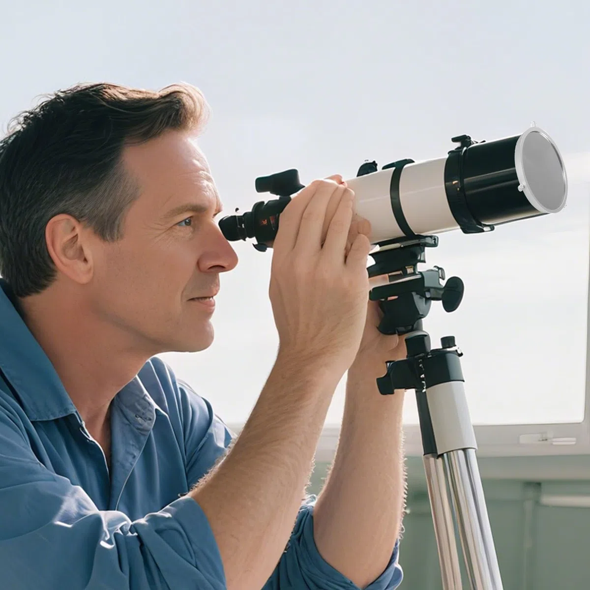 Filtro Pellicola Astronomico Per Telescopi,Filtro Retrattile per Macchie - Accessorio Portatile per Telescopio per la Riduzione della Luce Solare per l'Osservazione Diurna delle Macchie