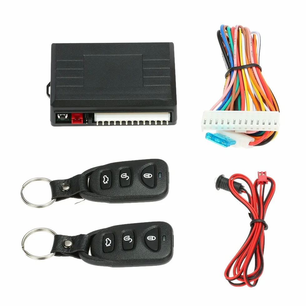 Shkalacar Porta Sistema Telecomando Auto, Chiusura Centralizzata Auto Universale Centrale Box Car Kit con Il Tasto del Tronco di Rilascio Per Auto Senza Chiave