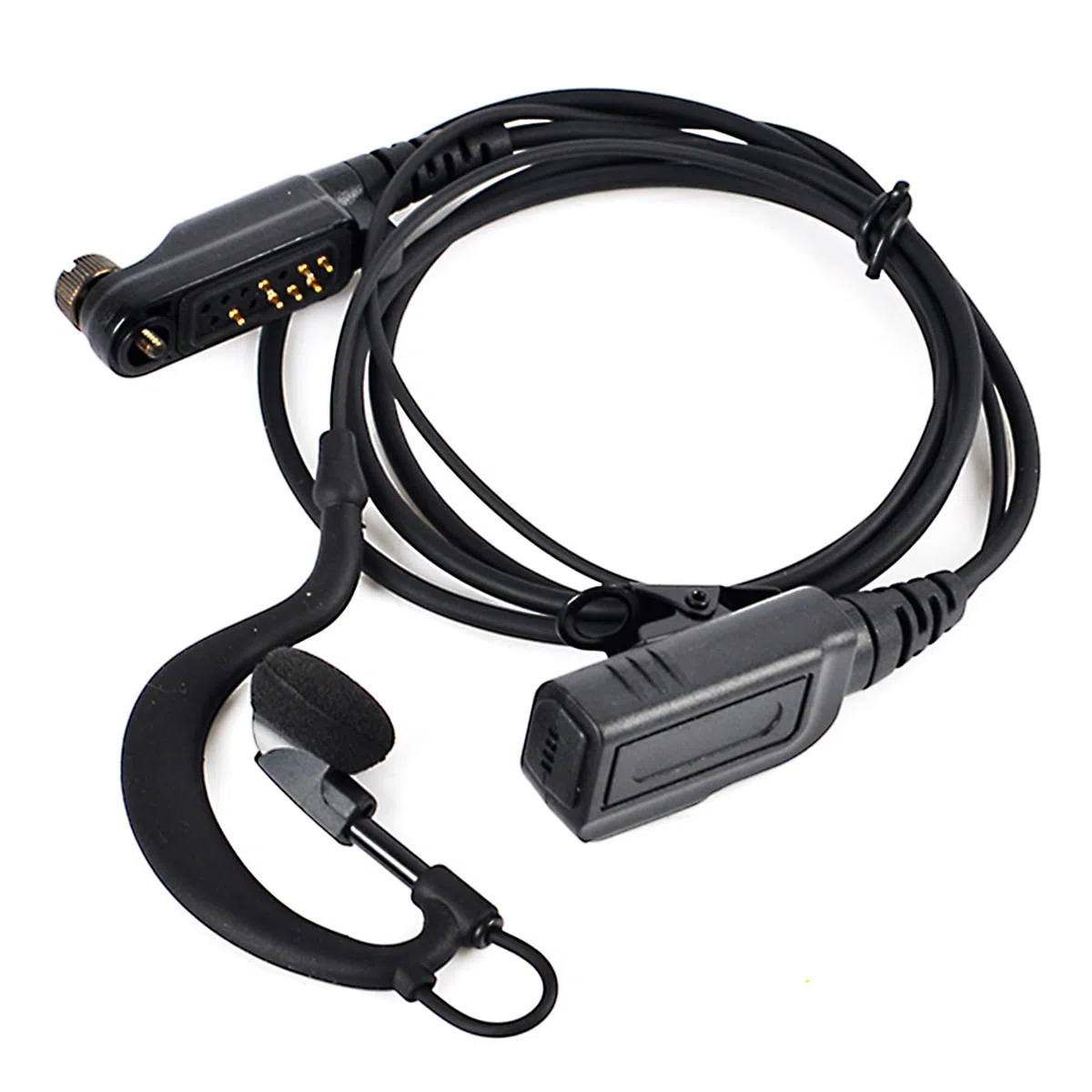 HYS Auricolare a forma di G compatibile con radio bidirezionale Hytera HYT PD600 PD602 PD605 PD662 PD665 PD680 PD682 PD685 X1e X1p