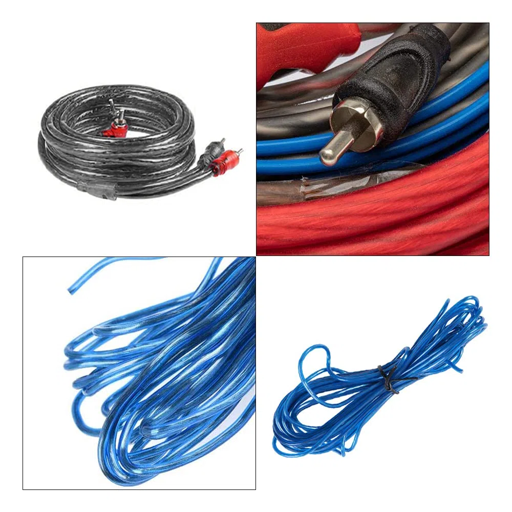 8GA Kit Cavi Amplificatore, 15 Pz Kit Completo Audio Auto, Kit Cavi Amplificatore Auto Kit Cablaggio Amplificatore Auto Kit Cavi Audio Auto Kit Cavi Subwoofer Auto 1000W