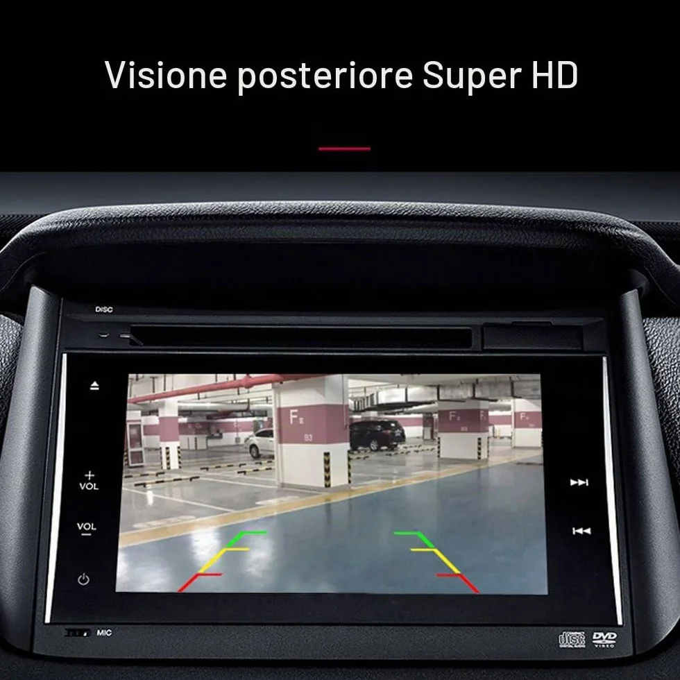 Car Rover Videocamera per Retromarcia e Assistenza Parcheggio, Impermeabile Visione Notturna